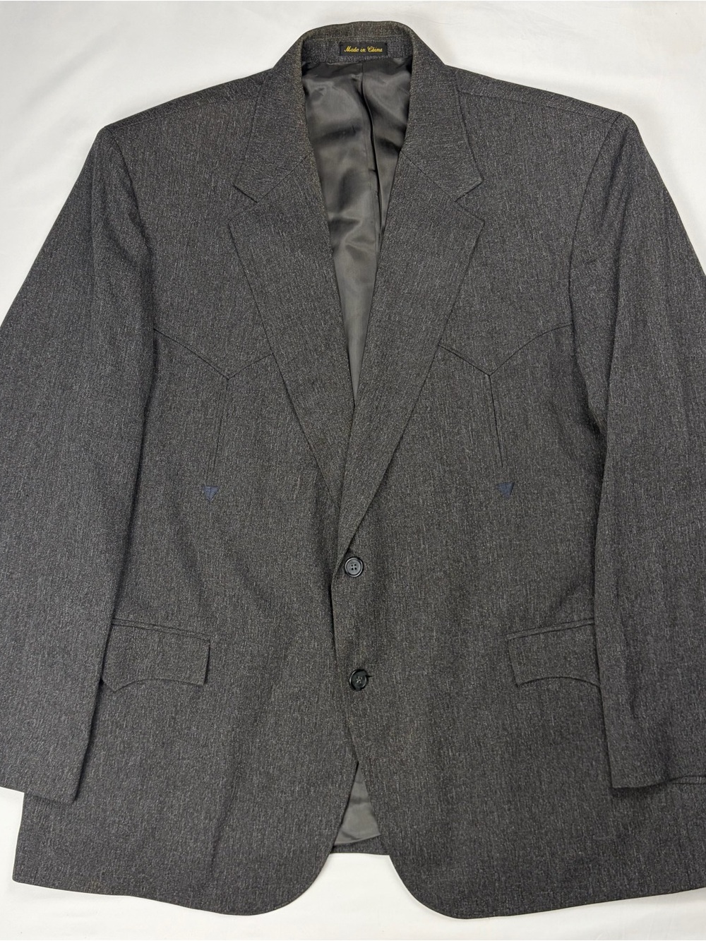 Circle S Western Cowboy Blazer 50R Gray Excellent Condition